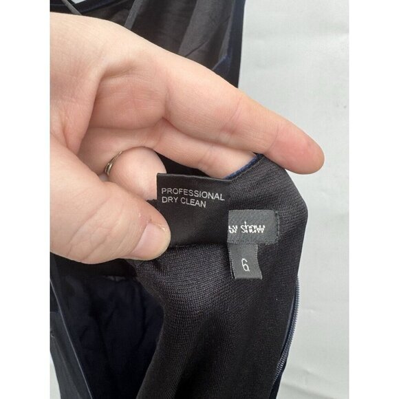 Rimini Maxi Dress Women 6 Navy Blue Velour Fairy Grunge Whimsigoth Beaded - Picture 6 of 10